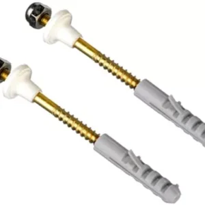 TORNILLO BCE C/TOPE PLASTI P/INODORO BIDET x 2 COMPLETO